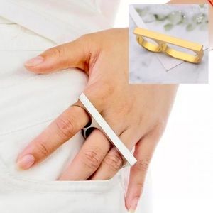 Self Defense Jewelry • Gold Knuckle Ring